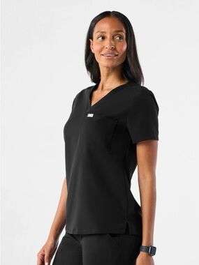 Figs black Catarina One-Pocket Scrub Top